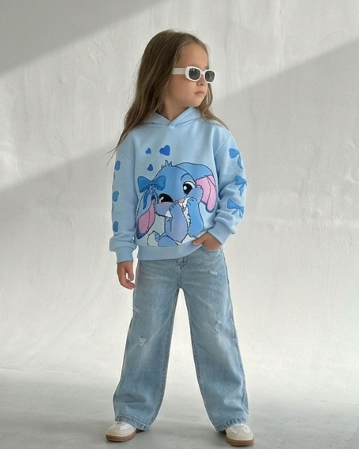 Sky Blue Girls Hoodie