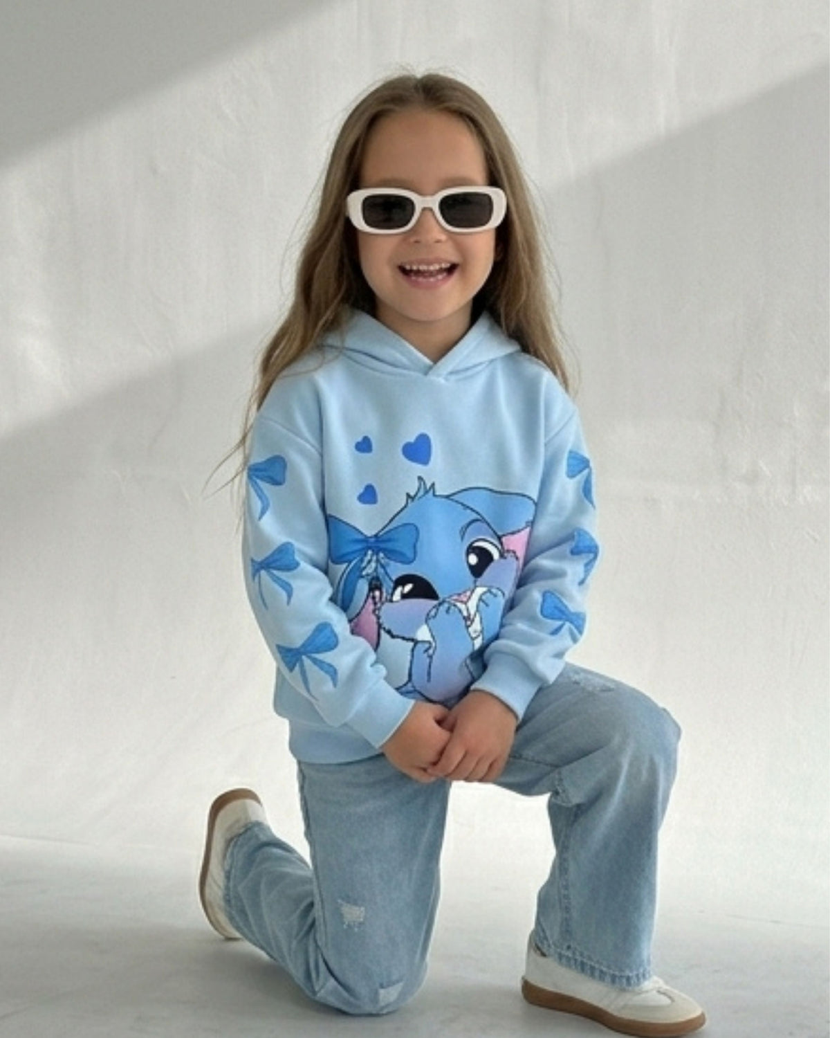 Sky Blue Girls Hoodie
