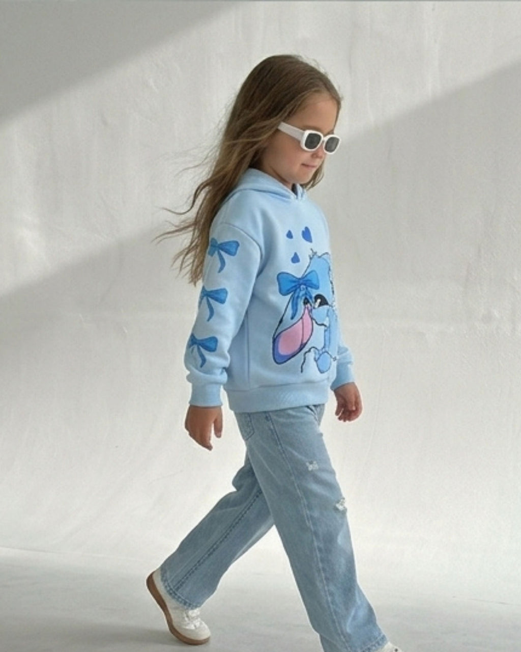 Sky Blue Girls Hoodie