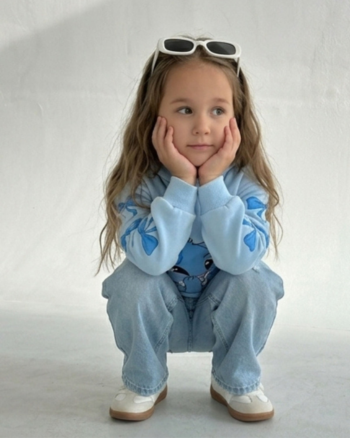 Sky Blue Girls Hoodie