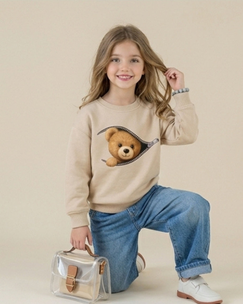 Bear Skin Girls Sweatshirt
