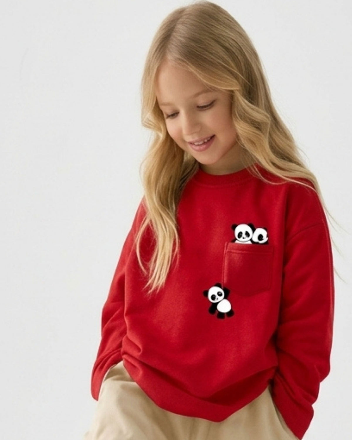 Red Panda Girls Sweatshirt