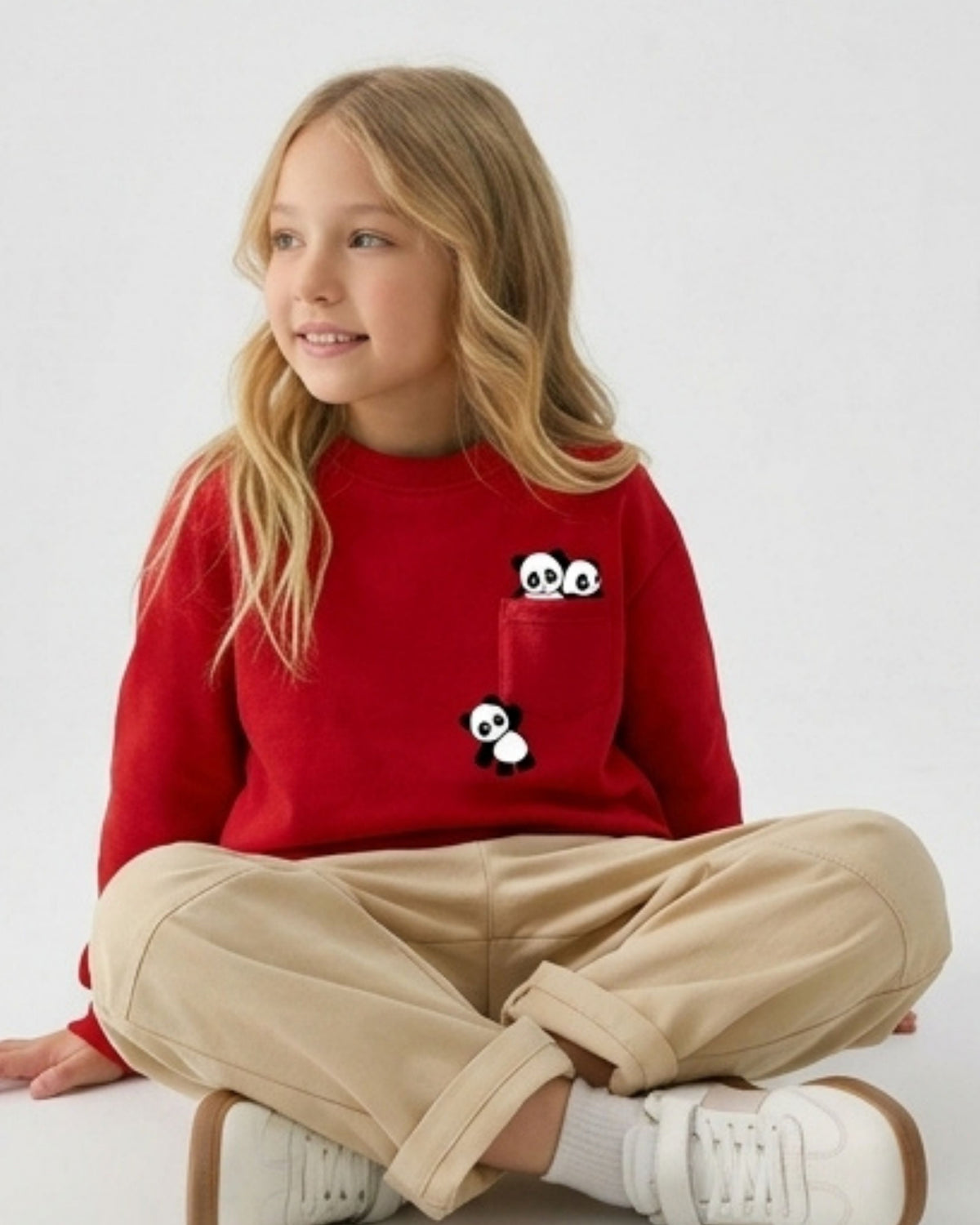 Red Panda Girls Sweatshirt