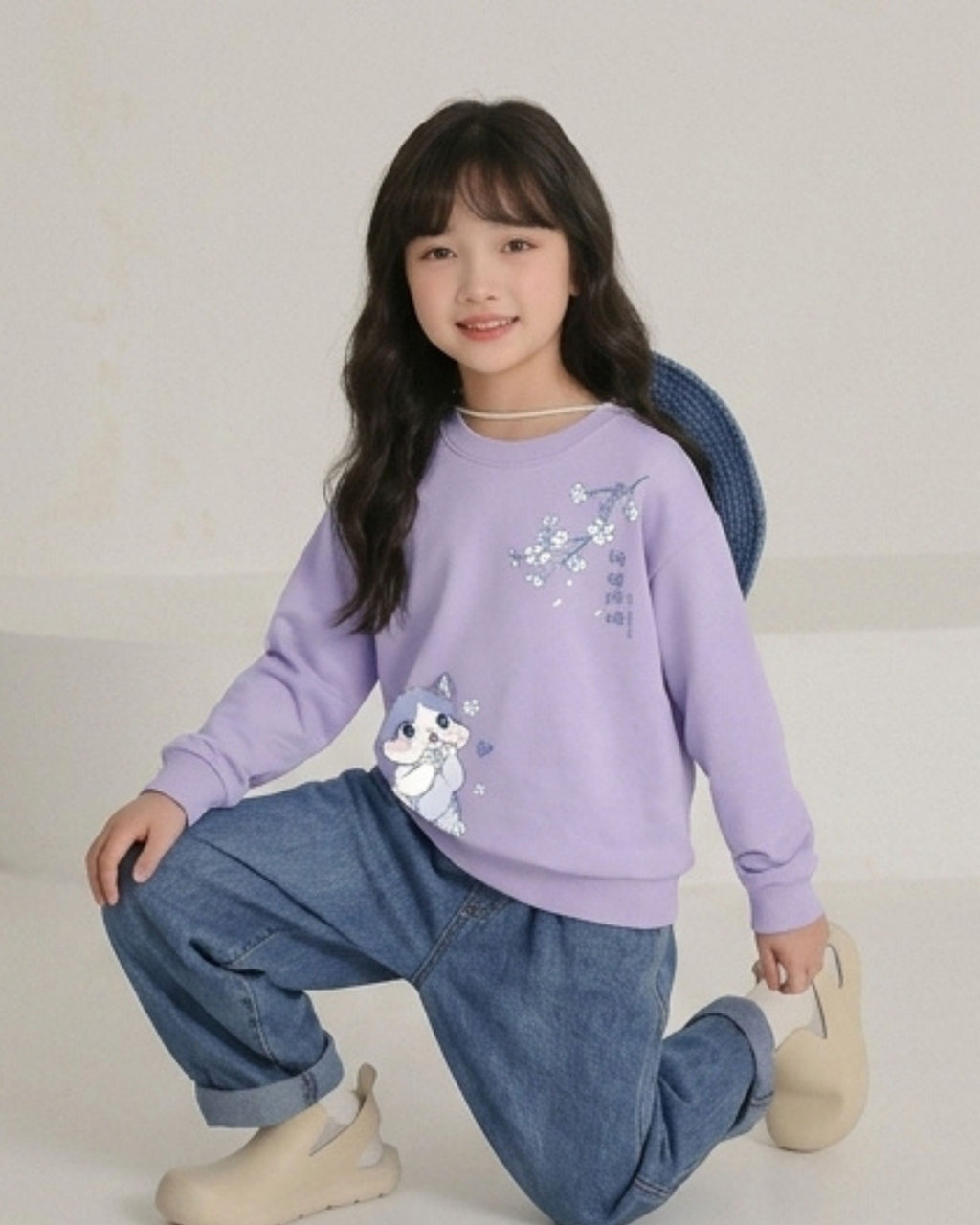 Lavender Girls Sweatshirt