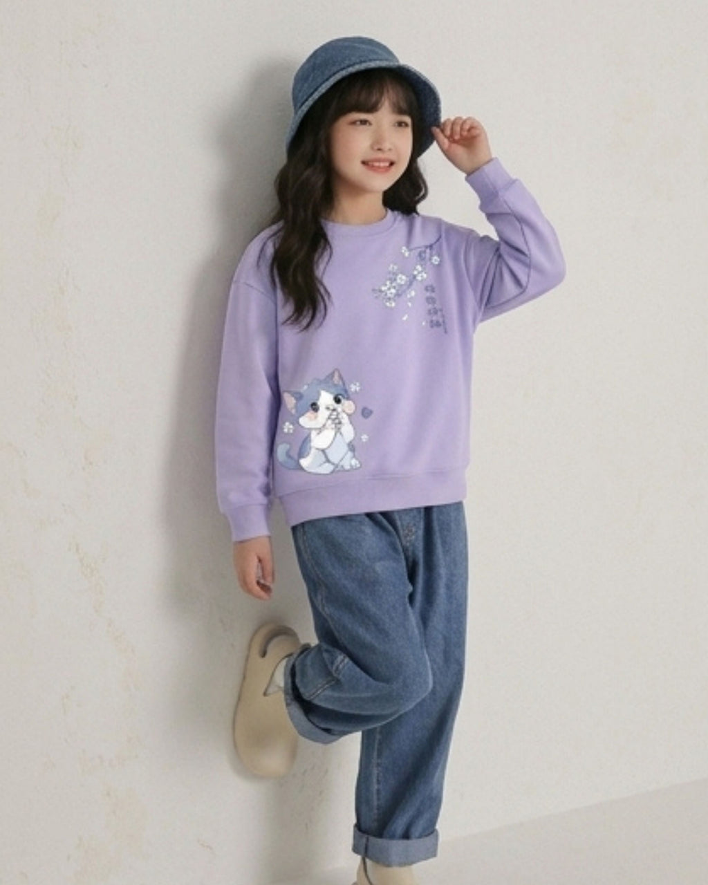 Lavender Girls Sweatshirt