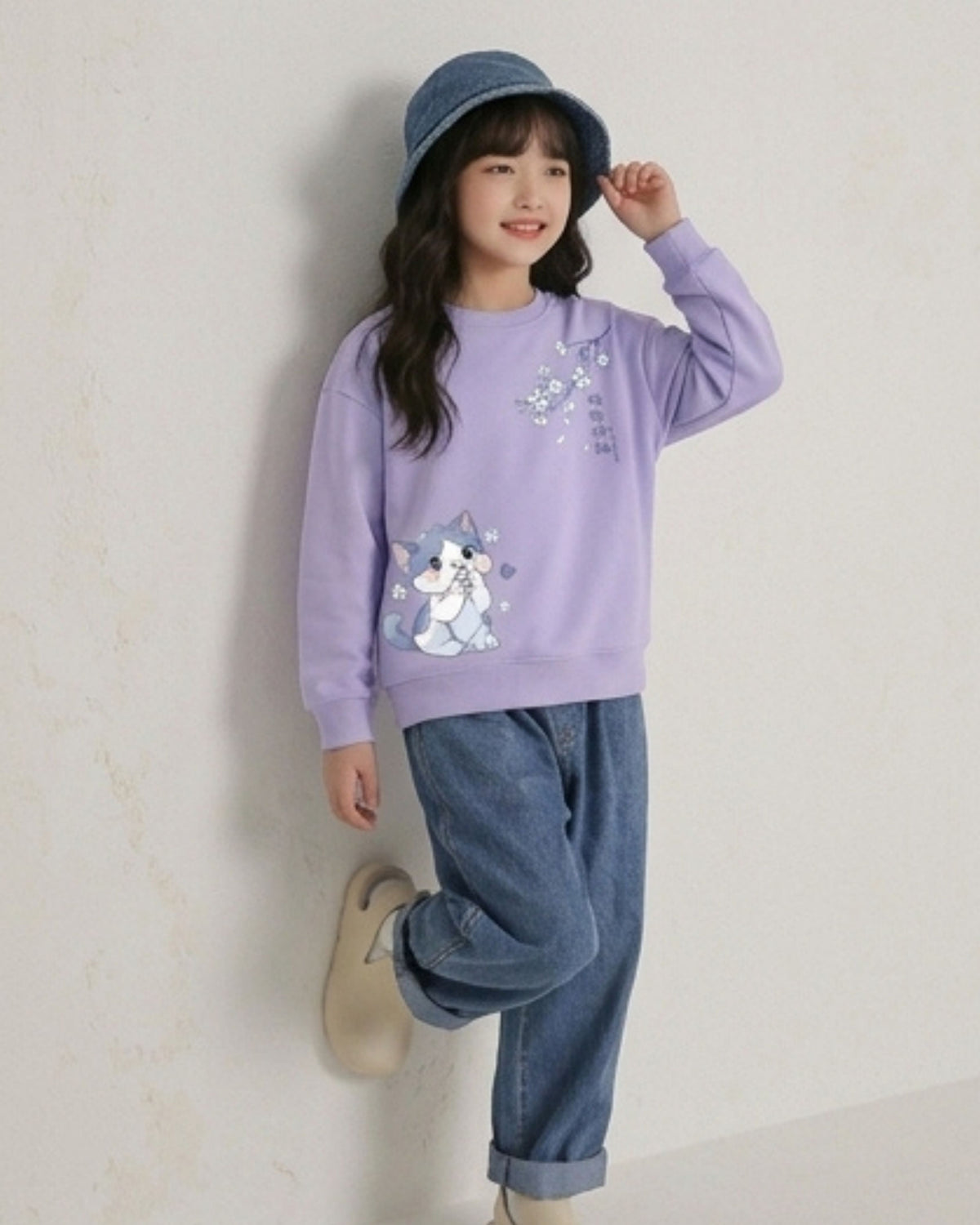 Lavender Girls Sweatshirt