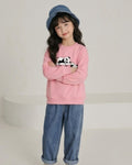 Pink Panda Girls Sweatshirt